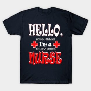 Hello Happy Funny Nurse T-Shirt